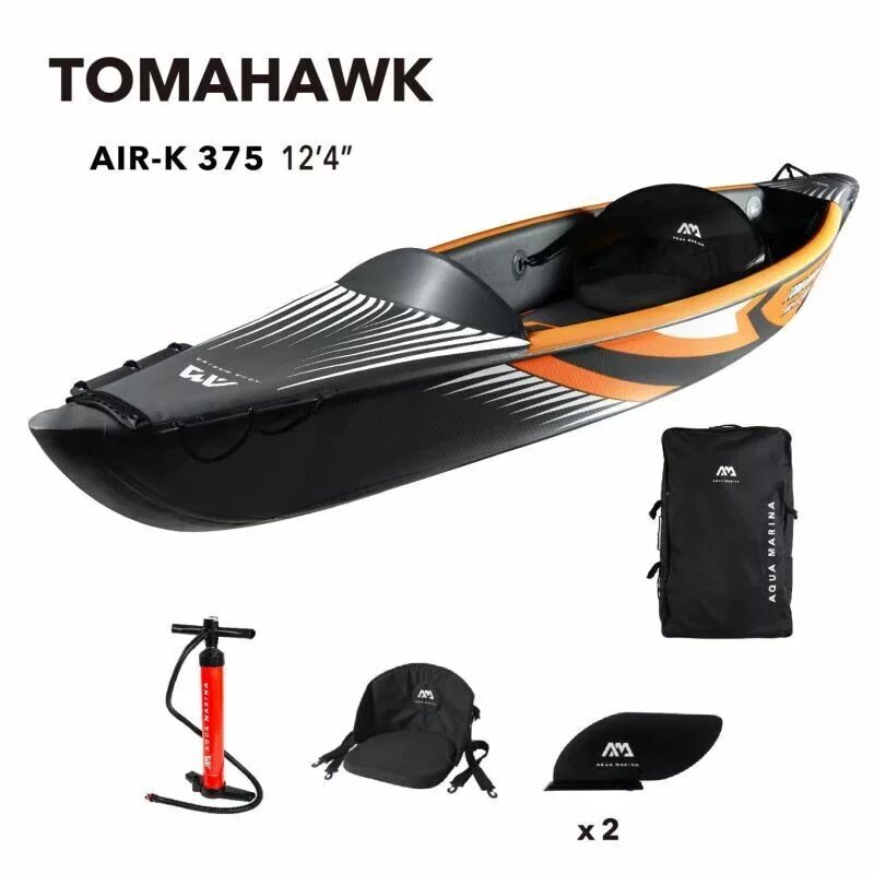 Надувная байдарка Aqua Marina 12'4 Tomahawk AIR-K 375