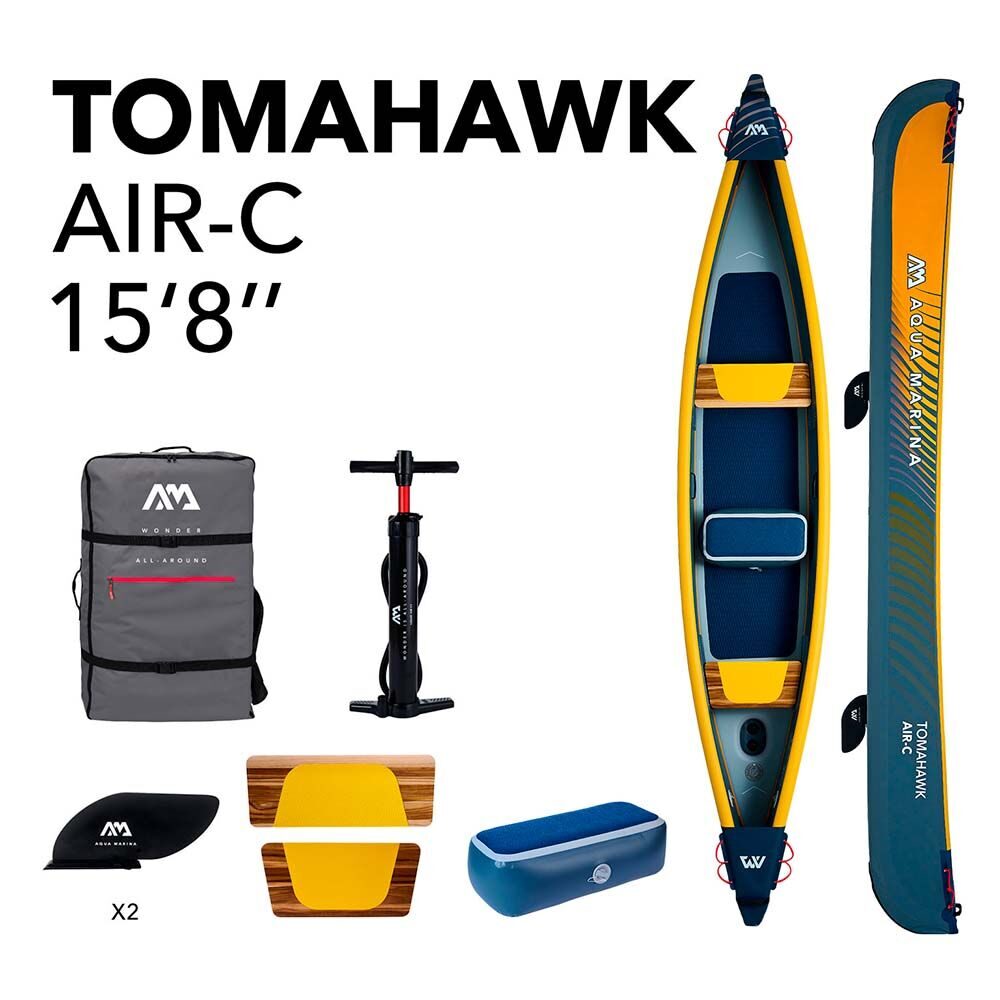 Трехместный каяк Aqua Marina Tomahawk Air-C 15'8 2024