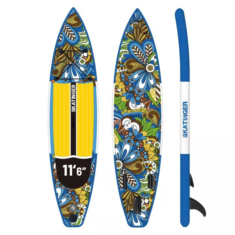 SUP доска для плавания Skatinger Indigo Yellow 11'6